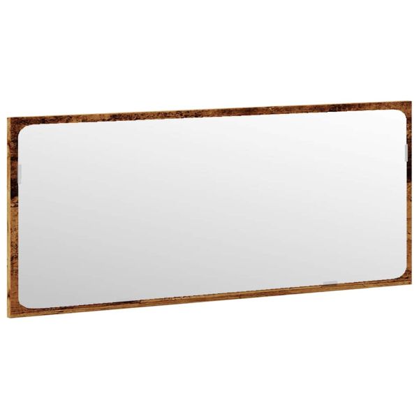 Комплект мебели за баня от 4 части старо дърво инженерно дърво