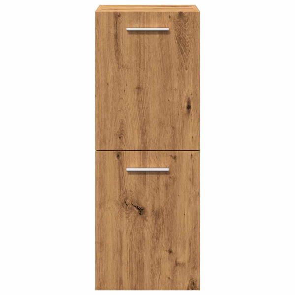 Комплект мебели за баня от 4 части Дъб артизан инженерно дърво