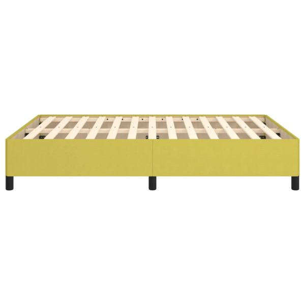 Рамка за легло без матрак, зелена, 140x190 см, плат