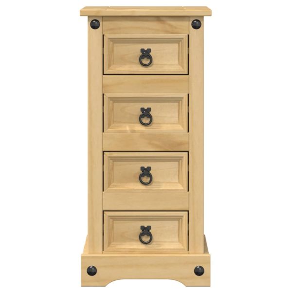 Нощно шкафче Corona, 35x32,5x74 см, бор масив