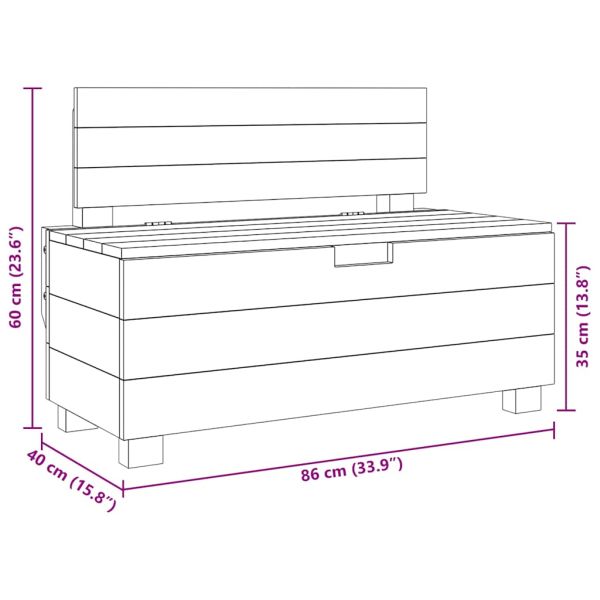 Пейка, махагоново дърво масив, 86х40х60 см