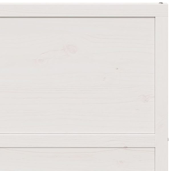 Плъзгаща се врата бяла 100x208 см масивно борово дърво