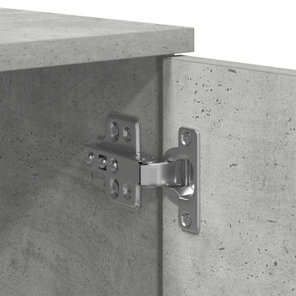 Рамка за легло Циментено сиво 90 x 200 cm Инженерно дърво