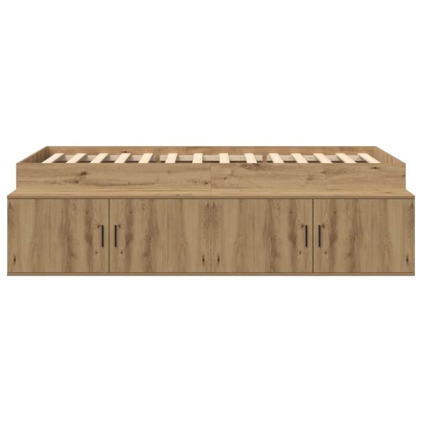 Рамка за легло с чекмедже Дъб 90 x 200 cm Инженерно дърво