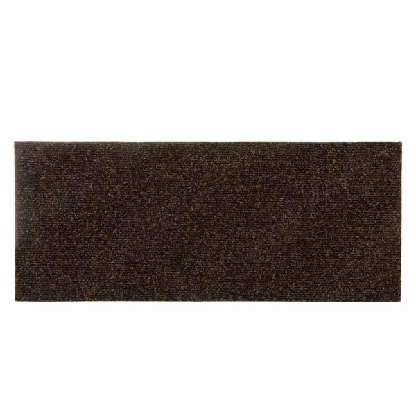 Изтривалки за стълби, самозалепващи се, 30 бр., 60x25 см, кафяви, правоъгълни