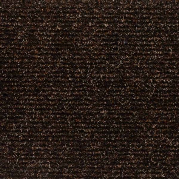 Изтривалки за стълби, самозалепващи се, 30 бр., 60x25 см, кафяви, правоъгълни