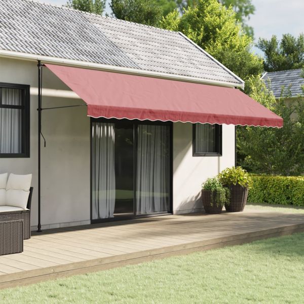 Резервно платнище за волан за тенти, бордо ленти, 5 м