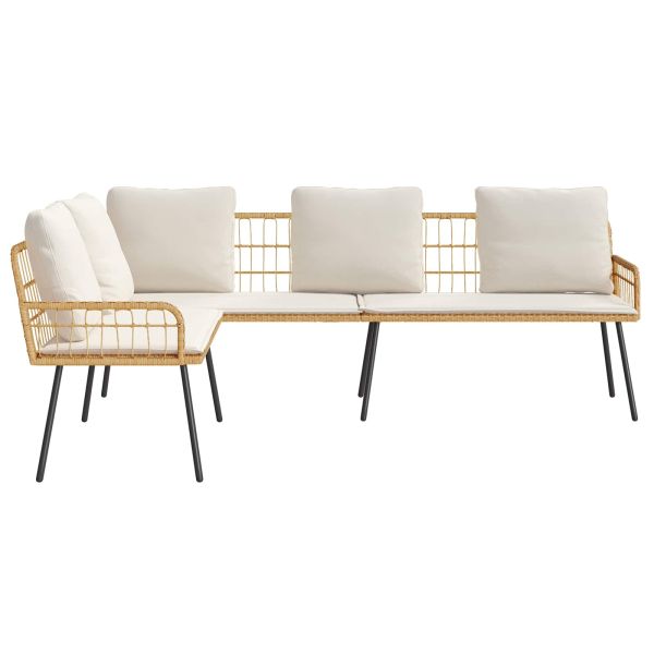 Диван с възглавница Кафяво 61.5 x 123 x 82cm Метал