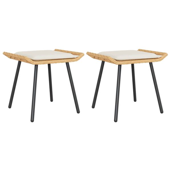 Градински стол 2 pcs Природа 50 x 40 x 45 см Стомана