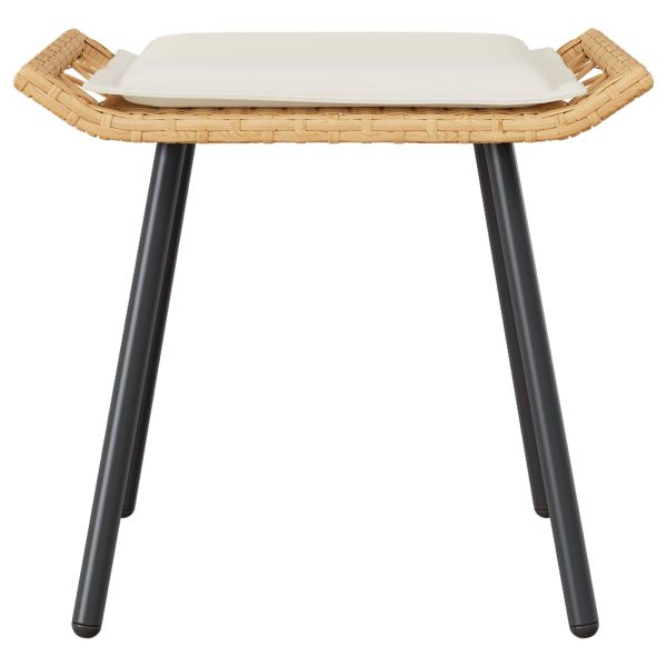 Градински стол 2 pcs Природа 50 x 40 x 45 см Стомана