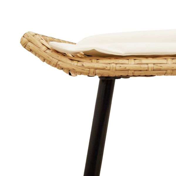 Градински стол 2 pcs Природа 50 x 40 x 45 см Стомана