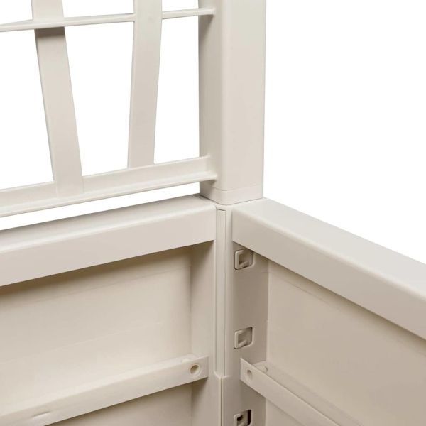 Градинска саксия Бяло 36 x 36 x 140 см Полипропилен