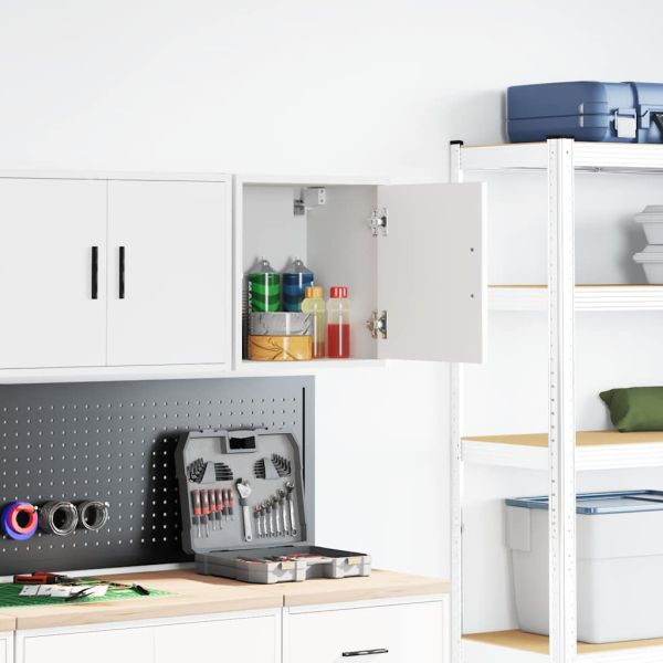 гараж стена кабинет бял инженерна дървесина