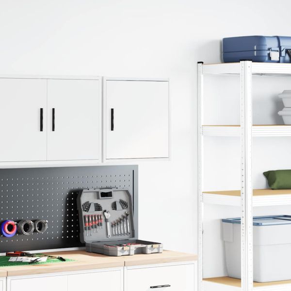 гараж стена кабинет бял инженерна дървесина