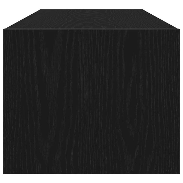 ТВ шкаф с чекмедже Черен дъб 100 x 31 x 25.5 см Инженерно дърво