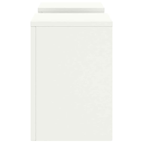 Стойка за растения 2 pcs Бяло 24 x 24 x 35 см Стомана