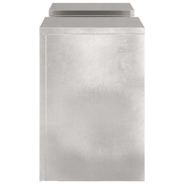 Стойка за растения 2 pcs Сребрист 24 x 24 x 35 см