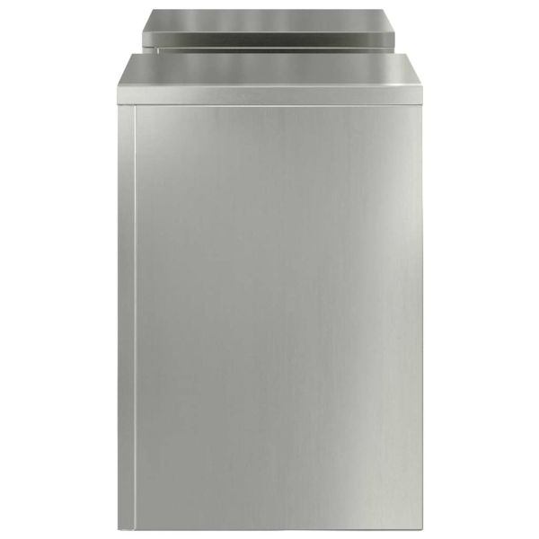 Стойка за растения 2 pcs Сребрист 24 x 24 x 35 см