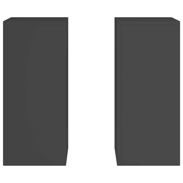 Стойка за растения 2 pcs Черно 24 x 24 x 55 см Стомана