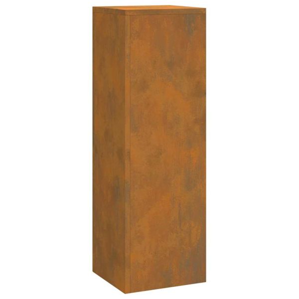 Стойка за растения 3 pcs Ръждясало Патинираща стомана