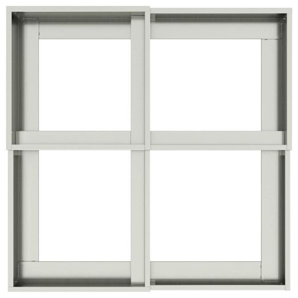 Градинска саксия Сребрист 100 x 100 x 48 см Поцинкована стомана