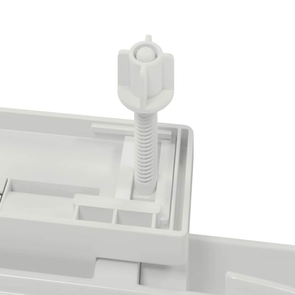 Тоалетна седалка с плавно затваряне, бяла, квадратна