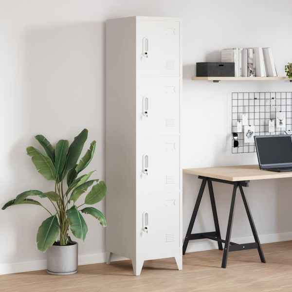 Заключващ се шкаф с 4 отделения, 38x45x180 cм