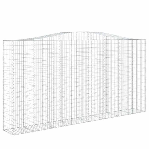 Габионни кошници арка 9 бр 400x50x200/220 см поцинковано желязо