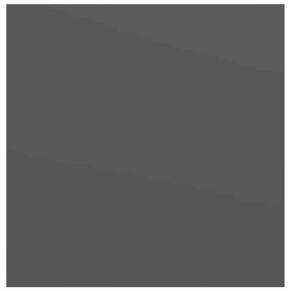 Окачен стенен рафт, сив гланц, 23x23,5x3,8 см, МДФ