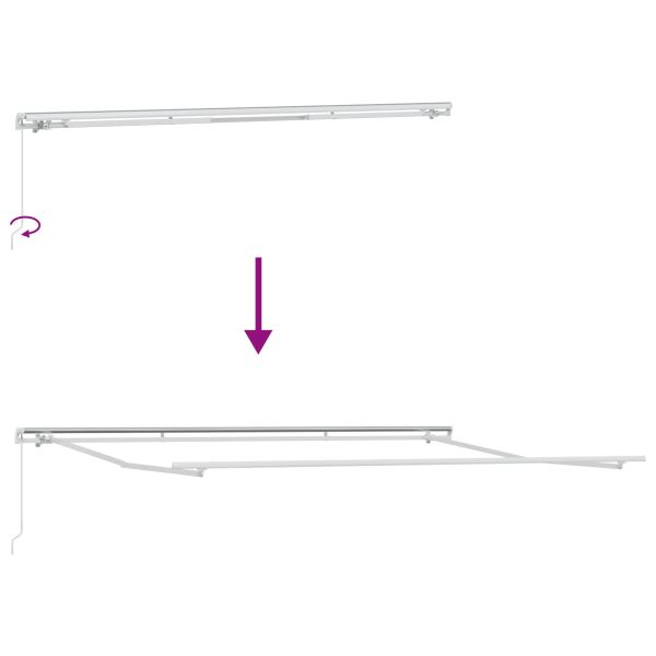 Сгъваем навес Светлосиво 400 × 300 cm Полиестер