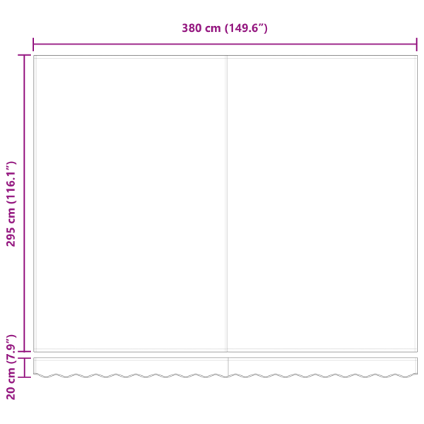 Сгъваем навес жълто и оранжево 400 ×350 cm текстил