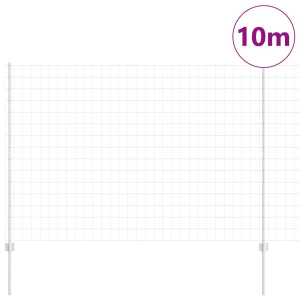 Ограда и колче Сребрист 1,5 x 10 m Стомана