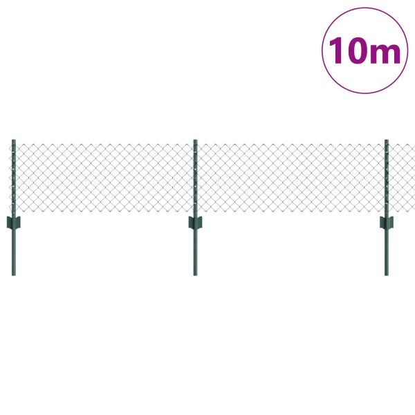 Ограда и колче Зелен 0,4 x 10 м Стомана