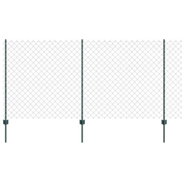Ограда и колче Зелен 1,2 x 25 m Стомана