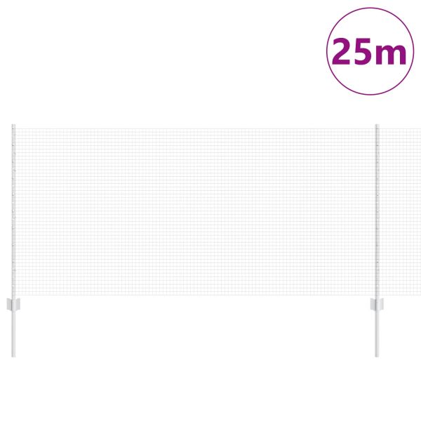 Ограда и колче Сребрист 1 x 25 m Стомана