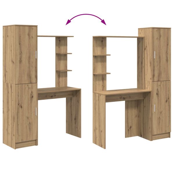 Бюро 2 pcs Дъб