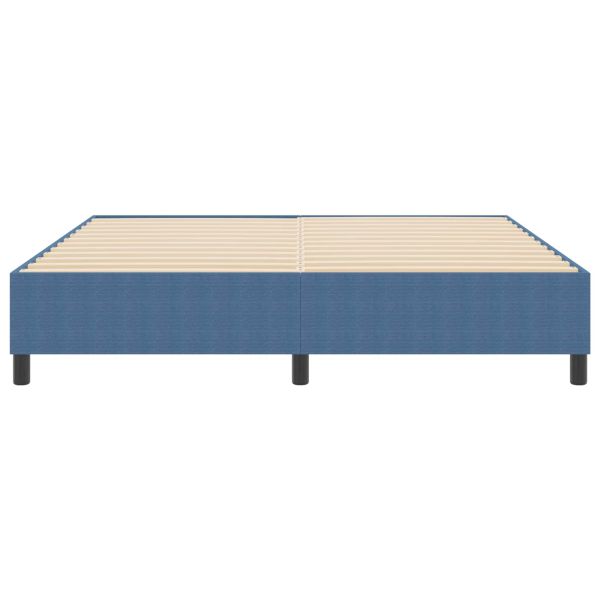 Платформено легло Синьо 180 x 200 cm текстил