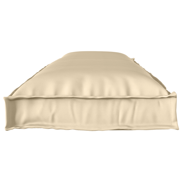 Комплект възглавници за палет 2 pcs Бежово 150 x 40 x 8 см