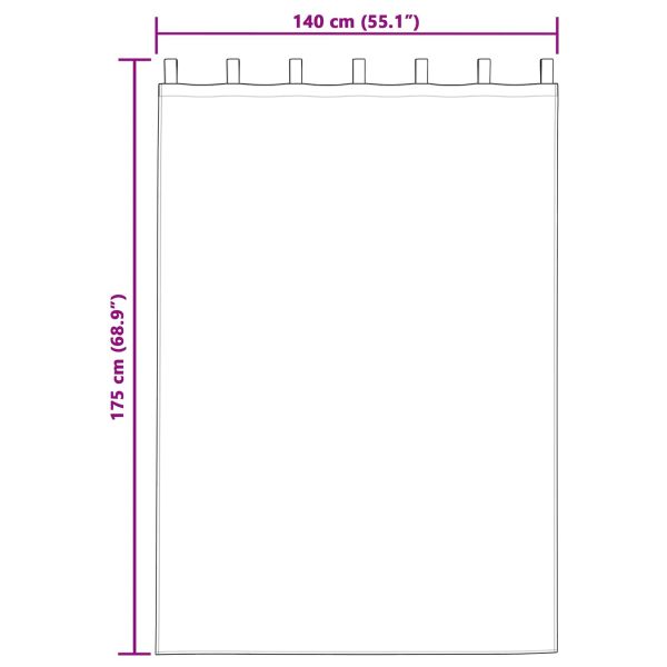 Затъмняващи завеси 2 pcs Тъмен розов 140 x 175 cm Кадифе