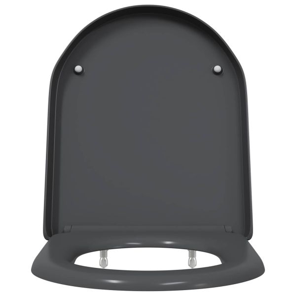 Бързо освобождаваща тоалетна седалка Антрацит