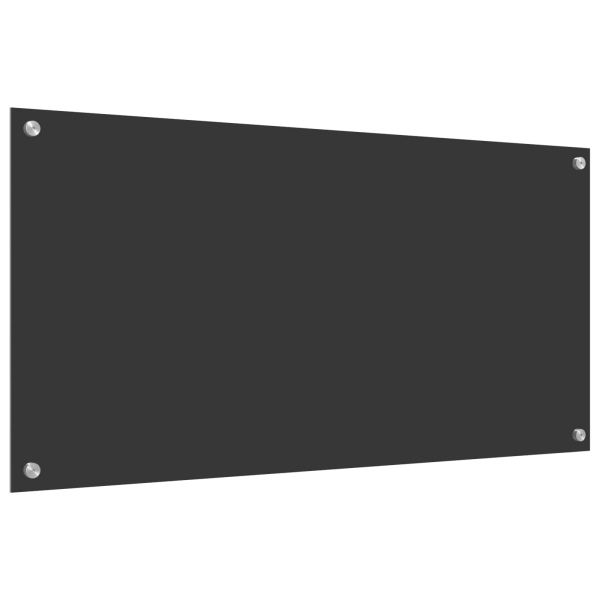 Кухненски заден панел Тъмносив 100 x 50 x 0,6 см