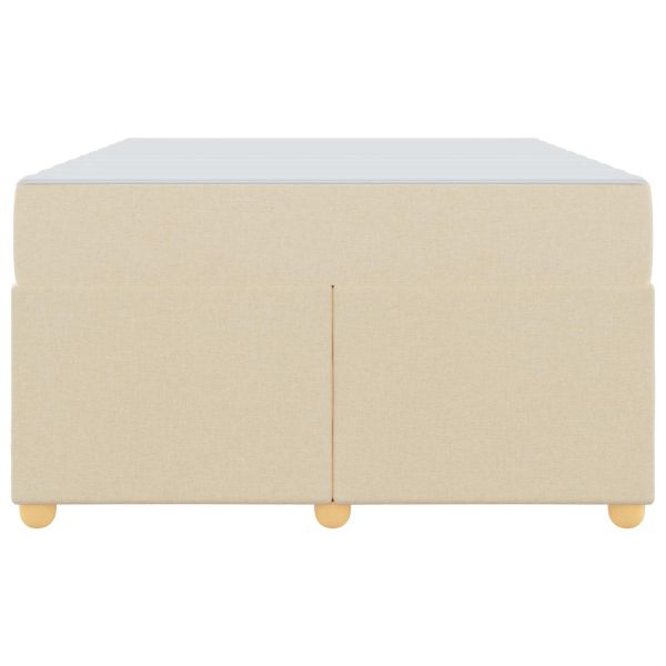 Рамка за легло с матрак Крем 120 x 190 cm текстил