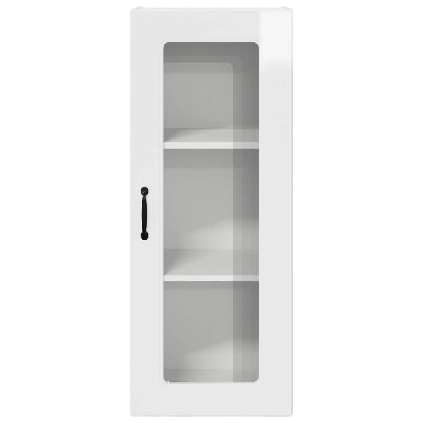 Кухненски шкаф Лъскаво бяло 40 x 31 x 100 см Инженерно дърво