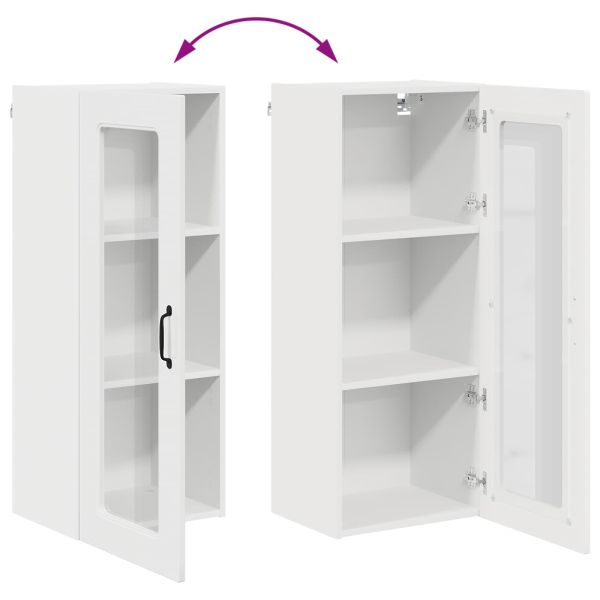 Кухненски шкаф Лъскаво бяло 40 x 31 x 100 см Инженерно дърво