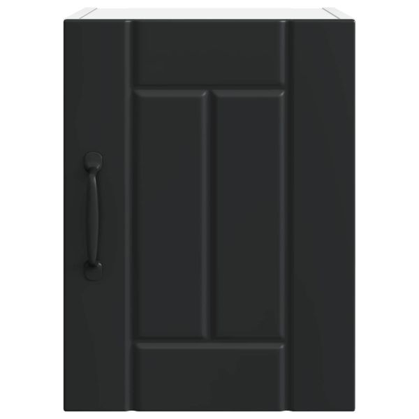 Кухненски шкаф 2 pcs Черно 30 x 31 x 40 см Инженерно дърво