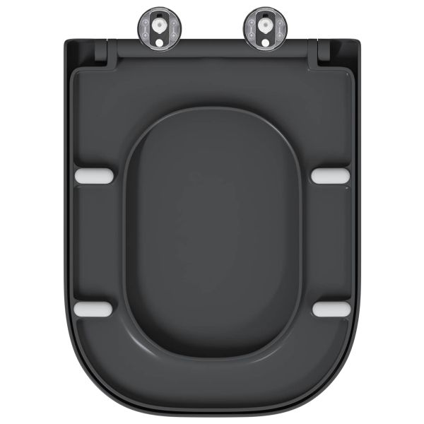 Бързо освобождаваща тоалетна седалка Антрацит