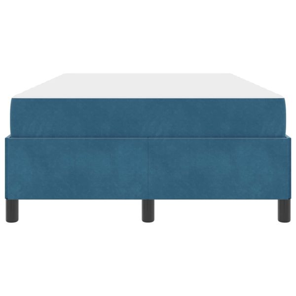 Рамка за легло с матрак Тъмен син 120 x 200 cm текстил