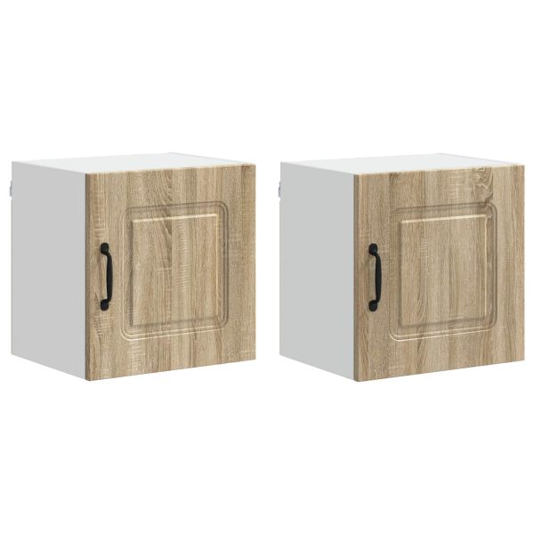 Кухненски шкаф 2 pcs Сонома дъб 40 x 31 x 40 см Инженерно дърво