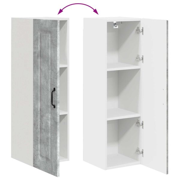 Кухненски шкаф Циментено сиво 30 x 31 x 100 см Инженерно дърво