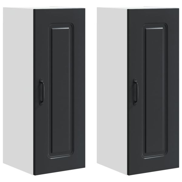 Кухненски шкаф Kalmar 2 pcs Черно 30 x 31 x 80 см